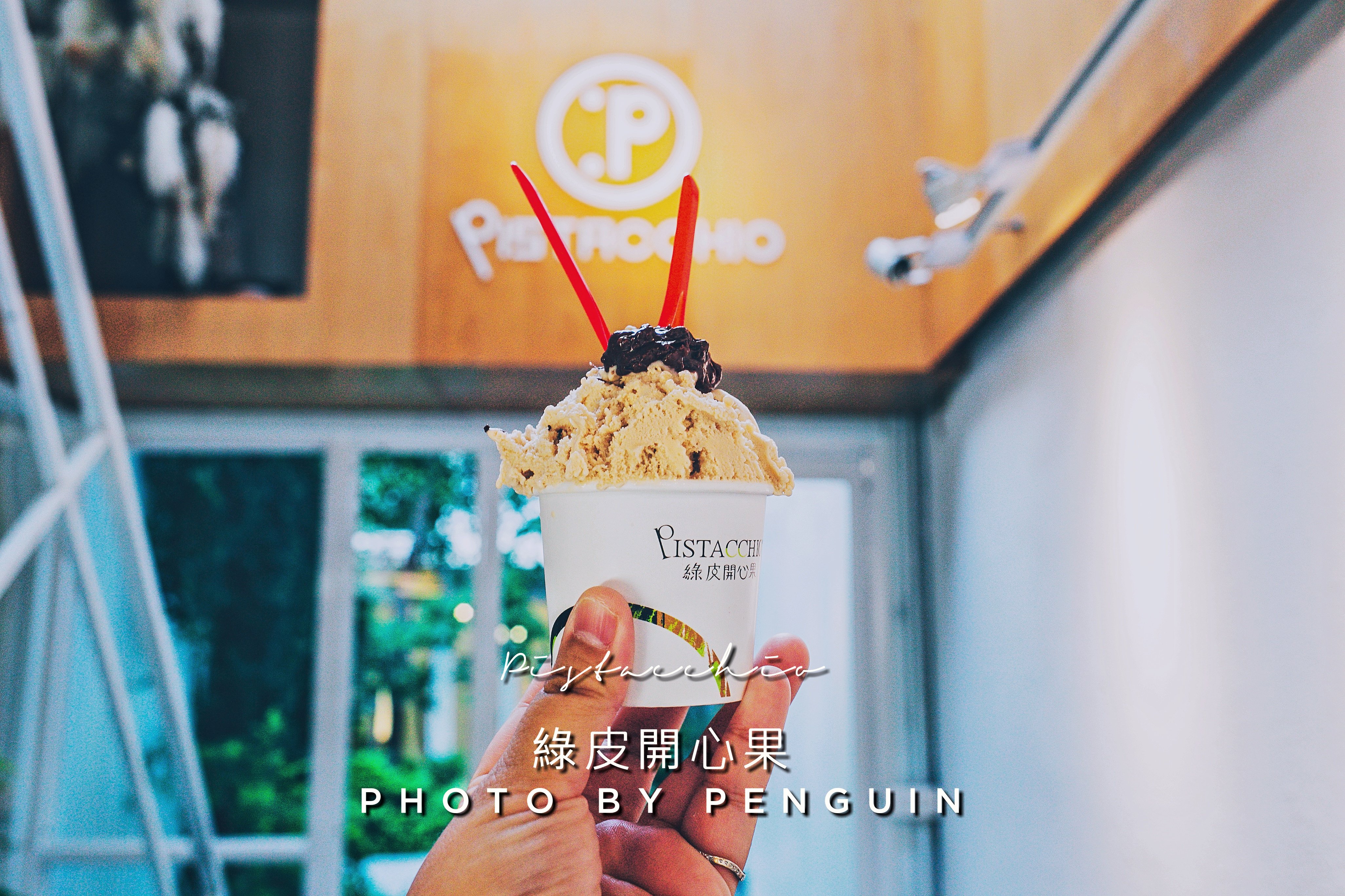 台南．中西區．府中街內超人氣義式冰淇淋．綠皮開心果